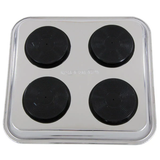 Magnetische Teileschale – Edelstahl (mit gummierten Magneten) 