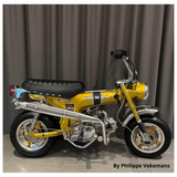 Schwarzer Dax-Sattel CT70 Modell geeignet für 12 Volt Dax 