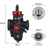 Carburateur Nibbi PE28 Flange – Racing Versie 28mm