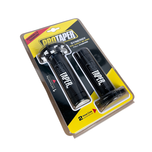 Protaper poignées deux pièces gris - pour guidons de 22mm 