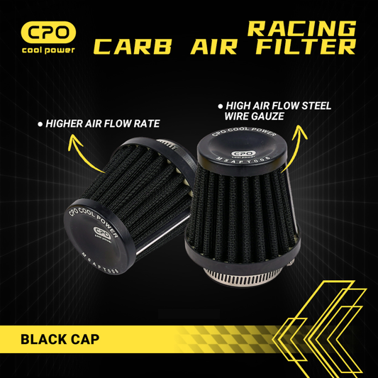 CPO air filter black - choice of 35mm and 46mm connection 