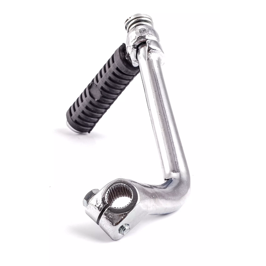 Pédale de démarrage décalée pour moteurs complets avec axe de kick de 13/14 mm