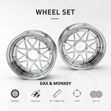 Tubeless-Felgensatz 12 Zoll – 3,50 x 3,00 – Für Dax und Monkey