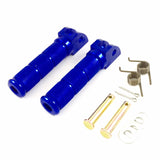 Repose-pieds CNC - 21 mm bleu pour modèles Dax et Monkey 