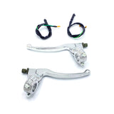Ensemble extracteur de frein et d'embrayage L/R argent pour guidons de 22 mm 