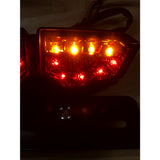 Feu arrière Diamant modèle LED rouge avec clignotants intégrés 