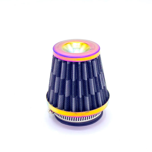 Filtre à air multicolore type K&N drapeau à damier métal -48mm 