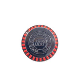 Nibbi 42mm angled 45° luchtfilter zwart met rood high flow