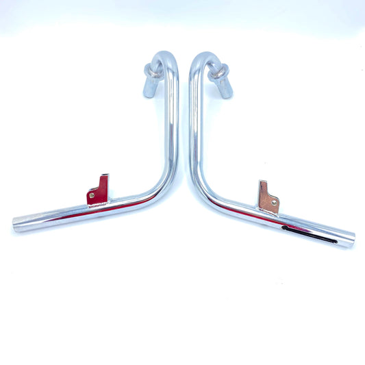 Reproduction ensemble de guidons L + R adapté pour Honda Dax et Z50A chrome 