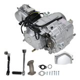 Komplettmotor 50 ccm 4-Takt – 4 Gänge – Elektrostarter – Handkupplung + Kickstarter – 12 V
