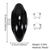 Garde-boue avant noir pour fourche inversée – avec supports CNC