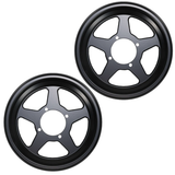 Five-spoke 10-inch rim set - 3.50 x 3.00, suitable for Monkey and Dax