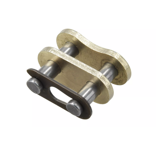 Motochain 420H Goldfarbenes Kettenglied Inklusive Verbindungsplatte und Sicherungsclip