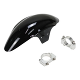 Garde-boue avant noir pour fourche inversée – avec supports CNC