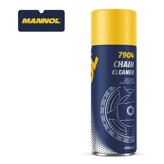 Mannol Kettenreiniger-Spray 400 ml – entfernt Schmutz, Fett und alte Schmierrückstände