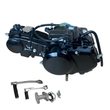 72-ccm-Komplettmotor schwarz – Schaltgetriebe – 4 Gänge, Kickstart. Dax, 70 ccm