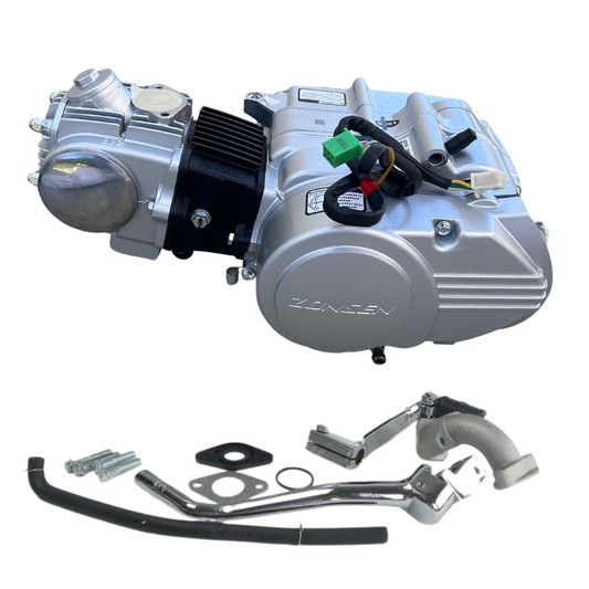Bloc moteur Zongshen 50cc argent - Manuel - 4 Vitesses 