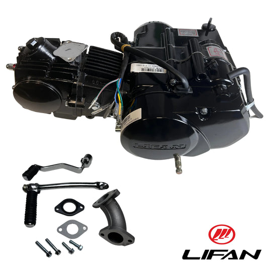 Bloc moteur Lifan 110cc noir - Manuel - 4 Vitesses kickstart. Dax,.. (108cc) 