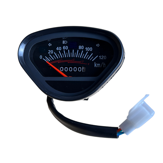 Compteur kilométrique pour Dax 120km/h noir - connexion 5 broches 
