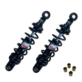 Rear springs / shock absorbers 285mm OKD type set with 6 black coils 
