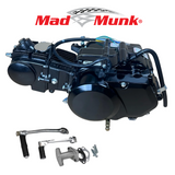 Madmunk 72cc Motorblock schwarz - Manuell - 4 Gänge Kickstart. Dax,. 70cc 
