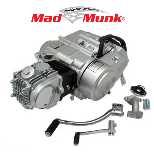 Madmunk 90cc Engine block silver - Manual - 4 Gears kick start. Dax,. (88cc) 