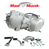 Madmunk 140cc Motorblock Silber / Grau - Manuell - Kickstarter 