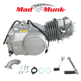 Madmunk 140cc Motorblock Silber / Grau - Manuell - Kickstarter 