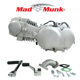 Madmunk 140cc Motorblock Silber / Grau - Manuell - Kickstarter 
