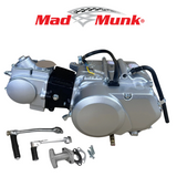 Madmunk 50cc Motorblock silber - Manuell - 4 Gänge Kickstart. Dax,. (49cc) 