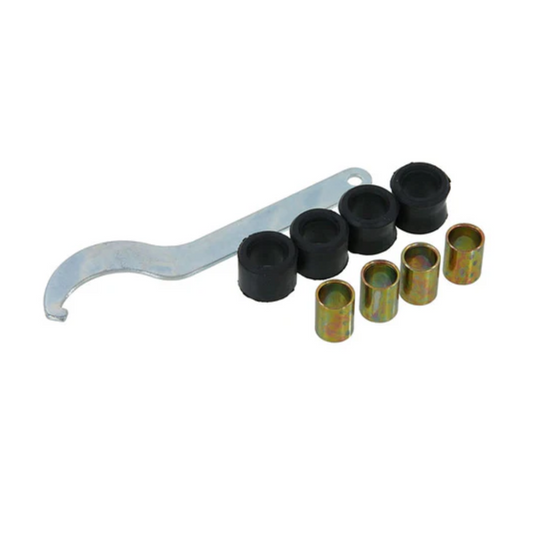 Shock absorbers / rear springs 330mm white & silver - adjustable (copy) 