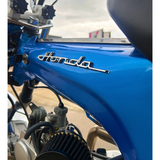 Autocollants logo emblème Honda S800 Chrome (repro) ensemble de 2 pièces 