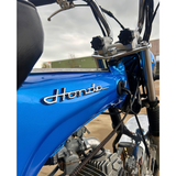 Autocollants logo emblème Honda S800 Chrome (repro) ensemble de 2 pièces 