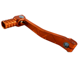 CNC shift pedal with triangle pattern orange for 50cc - 125cc 