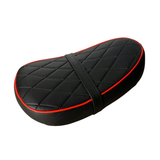 Zadel Monkey / Gorilla – Diamant patroon – Zwart met rode bies