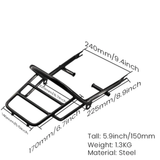 Luggage carrier / grabber black longer model suitable for Dax 