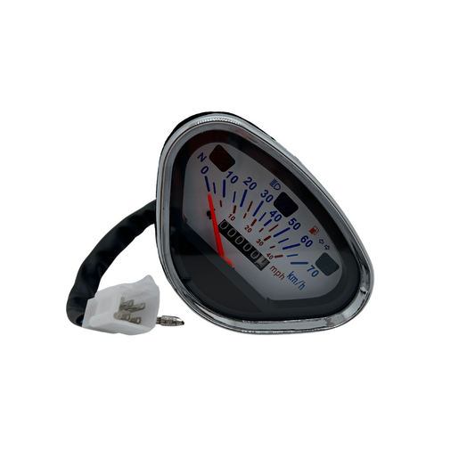 Compteur de vitesse KM compteur dax 70 km/h fond blanc 