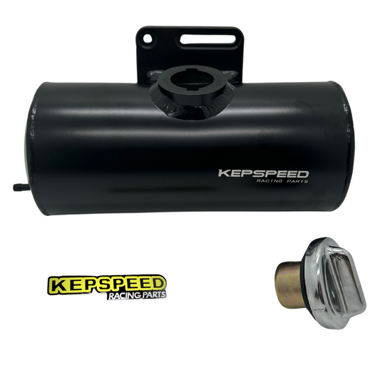 Réservoir latéral Kepspeed réservoir d'essence supplémentaire 1L rond. Côté gauche noir 