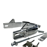 Bras oscillant allongé Kepspeed Dax aluminium argent + 4cm