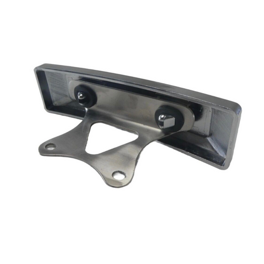 Emblème de fourche Honda chromé et noir avec support de montage Dax 