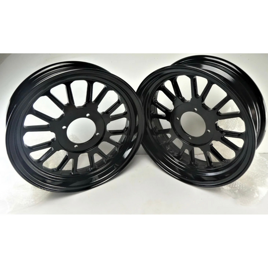 BB Sport schwarze tubeless Aluminiumfelgen für Monkey 12 "x 3,5 + 2,75" 