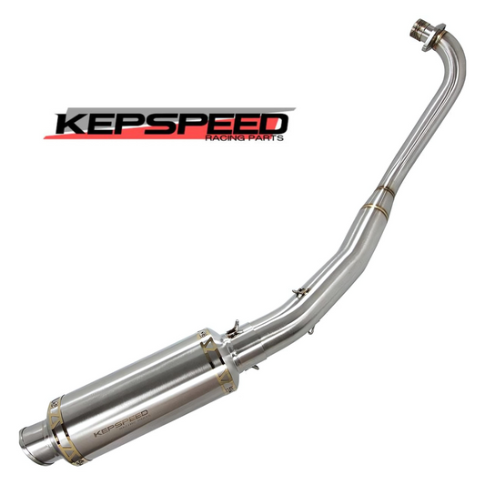 Échappement Kepspeed GP1 court en inox avec finition dorée avec sonde lambda 