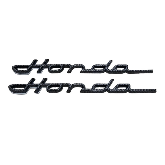 Autocollants emblème Honda S800 Carbone (repro) Ensemble de 2 pièces 