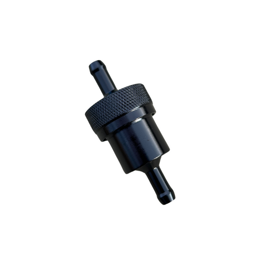 Filtre à essence en aluminium noir pour câbles de 6 mm 