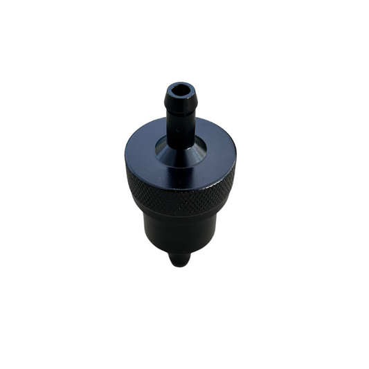 Filtre à essence en aluminium noir pour câbles de 6 mm 