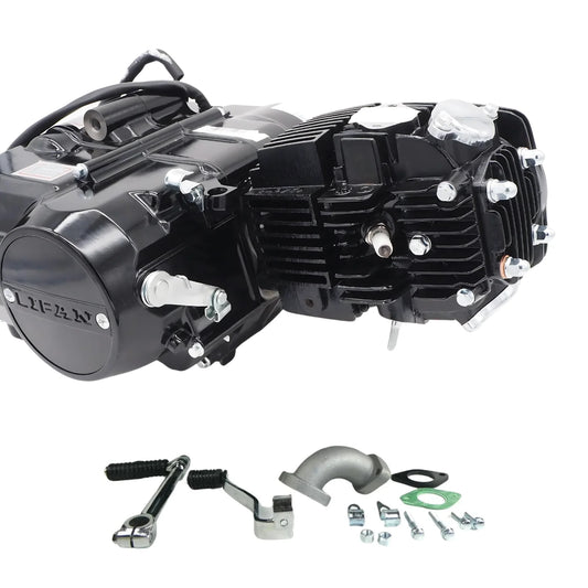 Bloc moteur Lifan 110cc noir - Manuel - 4 Vitesses kickstart. Dax,.. (108cc) 