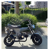 Carbon black and chrome exhaust Honda Skyteam Zhenhua Dax underlying 