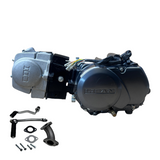 Lifan 125cc Motorblock grau / silber - Manuell - 4 Gänge Kickstarter. 