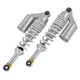 Stoßdämpfer / Hinterfedern 330mm silber - einstellbar 