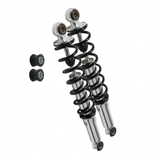 Achterveren chroom/zwart 330mm regelbaar voor Dax